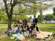 한강 나들이 단체사진